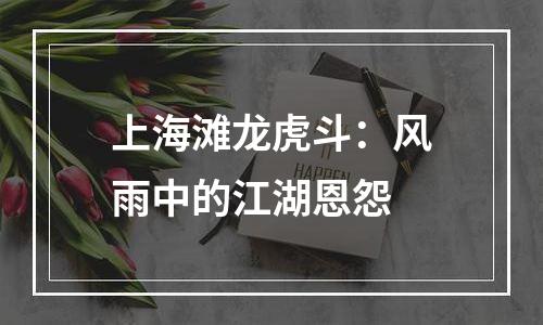 上海滩龙虎斗：风雨中的江湖恩怨