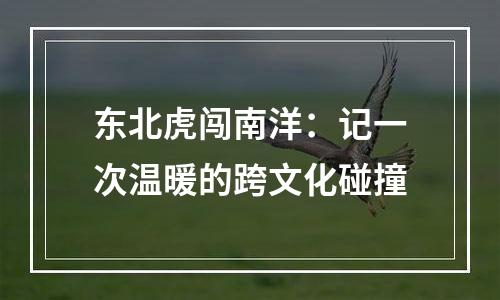 东北虎闯南洋：记一次温暖的跨文化碰撞