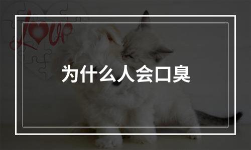 为什么人会口臭