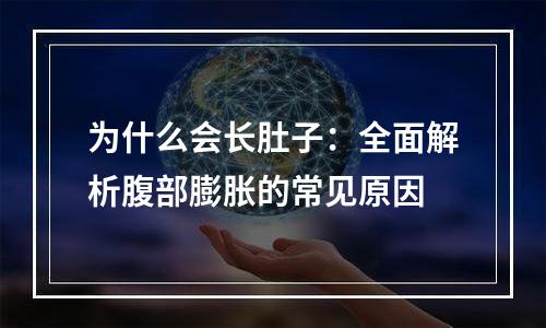 为什么会长肚子：全面解析腹部膨胀的常见原因