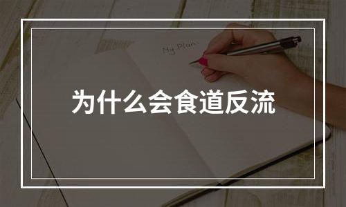 为什么会食道反流