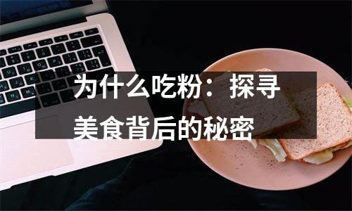 为什么吃粉：探寻美食背后的秘密