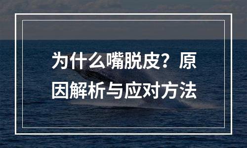 为什么嘴脱皮？原因解析与应对方法