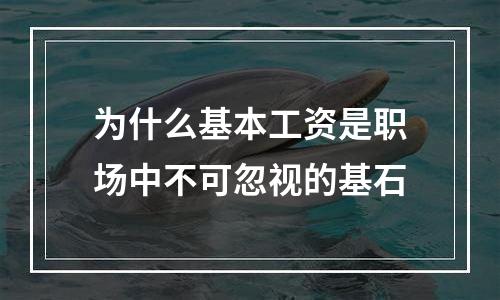 为什么基本工资是职场中不可忽视的基石