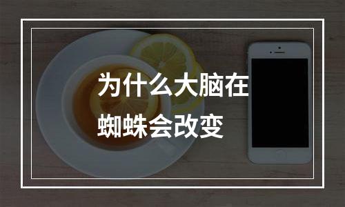 为什么大脑在蜘蛛会改变