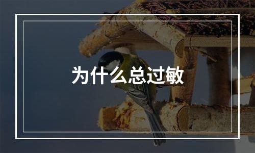 为什么总过敏