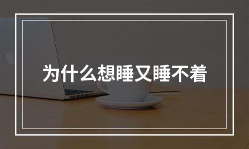 为什么想睡又睡不着