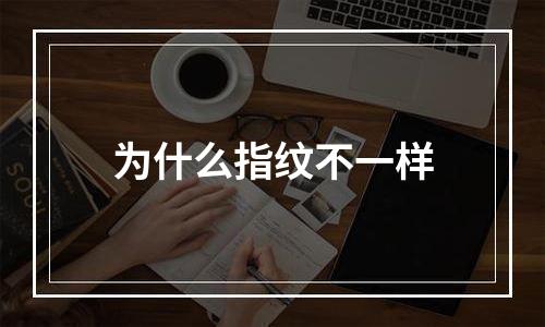 为什么指纹不一样