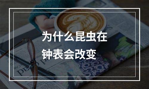 为什么昆虫在钟表会改变