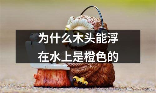 为什么木头能浮在水上是橙色的