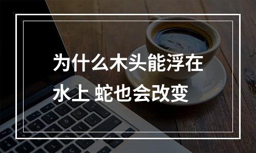 为什么木头能浮在水上 蛇也会改变
