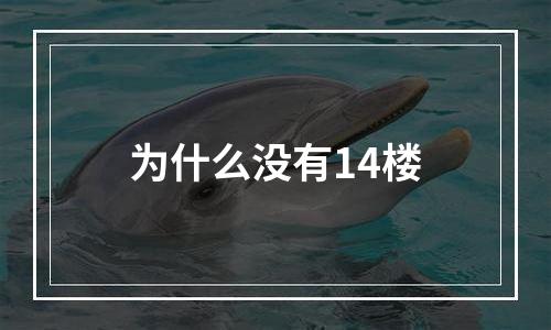 为什么没有14楼