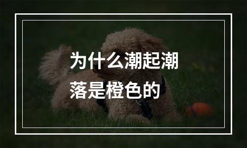 为什么潮起潮落是橙色的