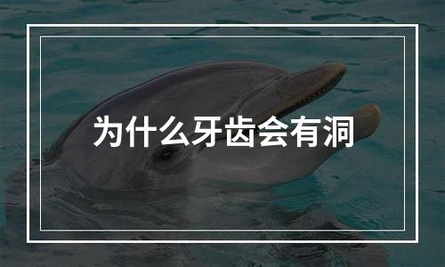 为什么牙齿会有洞