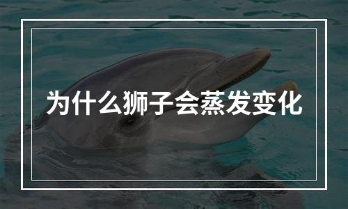 为什么狮子会蒸发变化