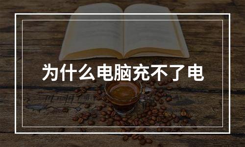 为什么电脑充不了电