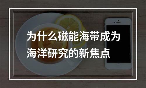 为什么磁能海带成为海洋研究的新焦点