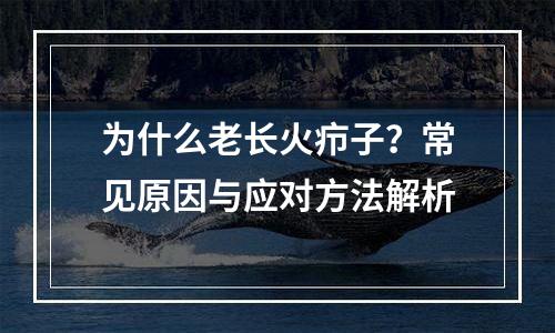 为什么老长火疖子？常见原因与应对方法解析