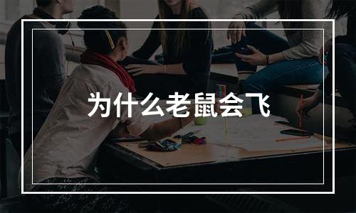 为什么老鼠会飞