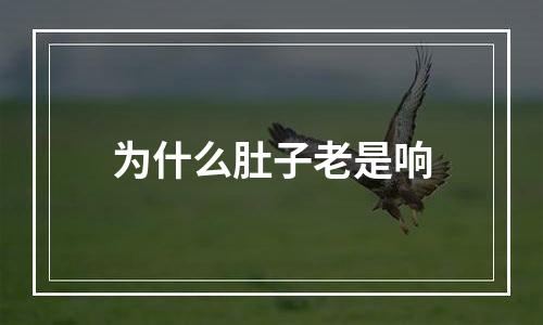 为什么肚子老是响