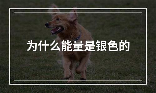 为什么能量是银色的