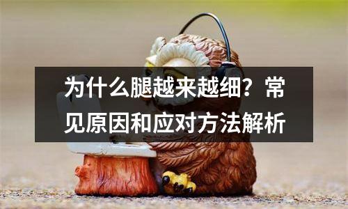 为什么腿越来越细？常见原因和应对方法解析