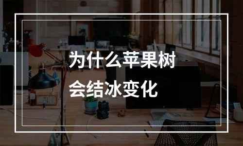 为什么苹果树会结冰变化