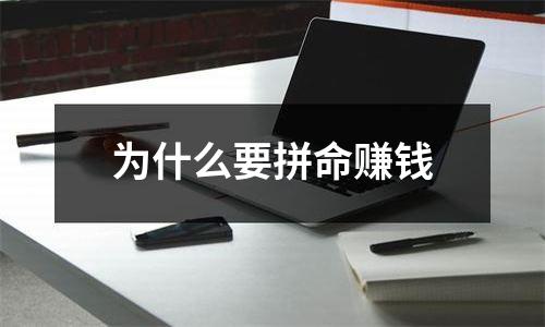 为什么要拼命赚钱