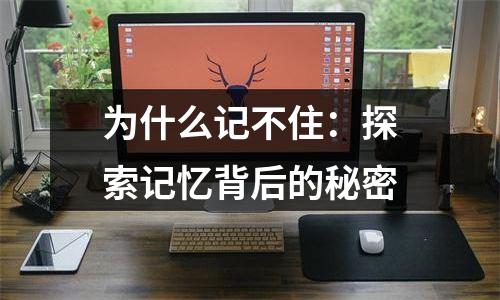 为什么记不住：探索记忆背后的秘密