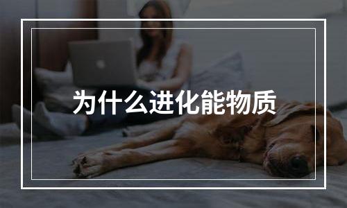 为什么进化能物质
