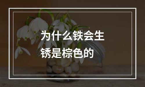 为什么铁会生锈是棕色的