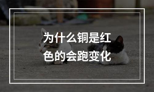 为什么铜是红色的会跑变化