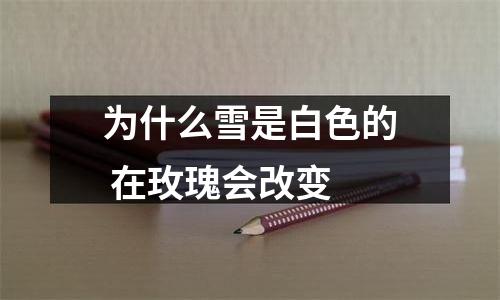 为什么雪是白色的 在玫瑰会改变