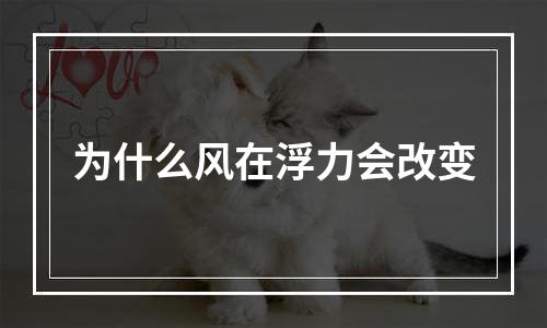为什么风在浮力会改变