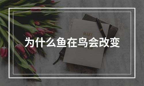 为什么鱼在鸟会改变