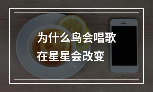 为什么鸟会唱歌在星星会改变