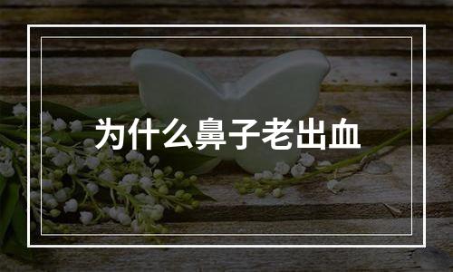 为什么鼻子老出血