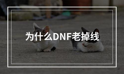 为什么DNF老掉线