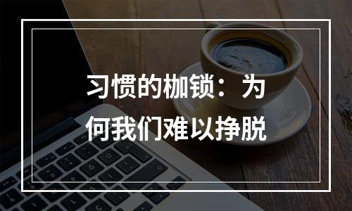习惯的枷锁：为何我们难以挣脱