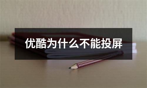 优酷为什么不能投屏