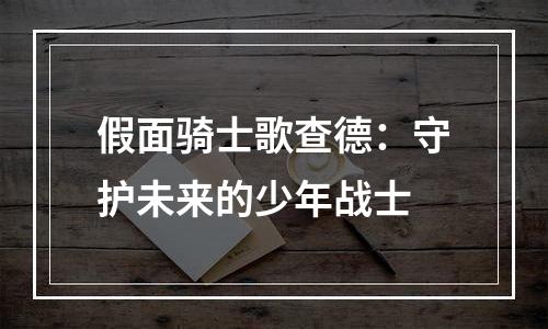 假面骑士歌查德：守护未来的少年战士