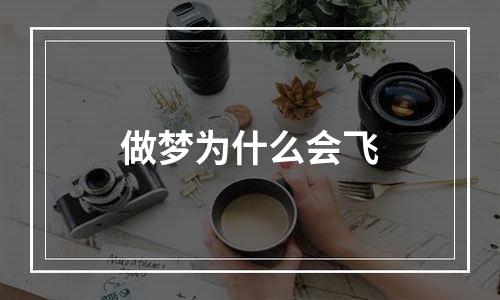 做梦为什么会飞
