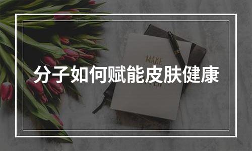 分子如何赋能皮肤健康