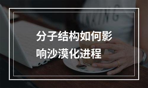分子结构如何影响沙漠化进程