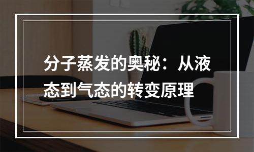 分子蒸发的奥秘：从液态到气态的转变原理
