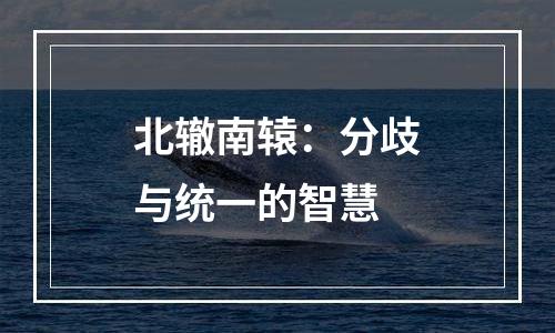 北辙南辕：分歧与统一的智慧