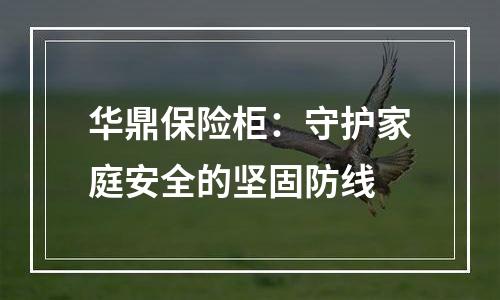 华鼎保险柜：守护家庭安全的坚固防线