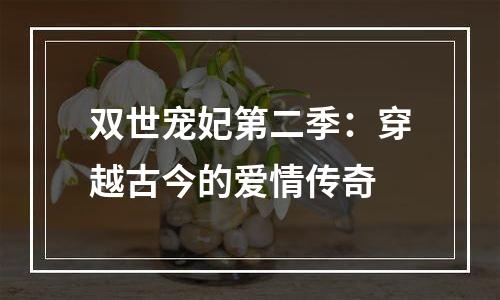 双世宠妃第二季：穿越古今的爱情传奇