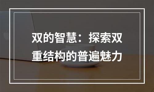 双的智慧：探索双重结构的普遍魅力
