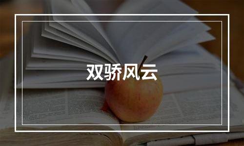 双骄风云